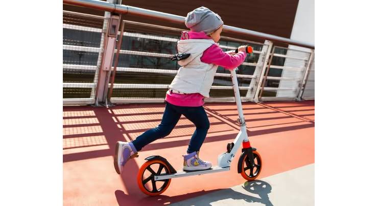 Детский самокат Lionelo Luca WHITE ORANGE 11