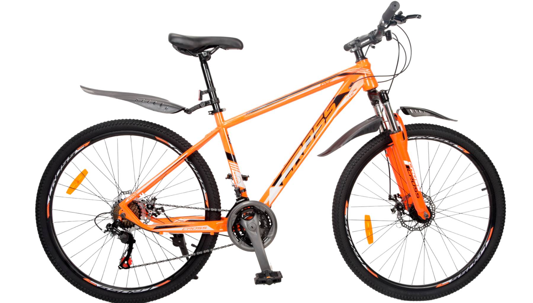 Фотография Велосипед Cross Kron 29" размер M рама 17.5" (2024), Черно-Оранжевый
