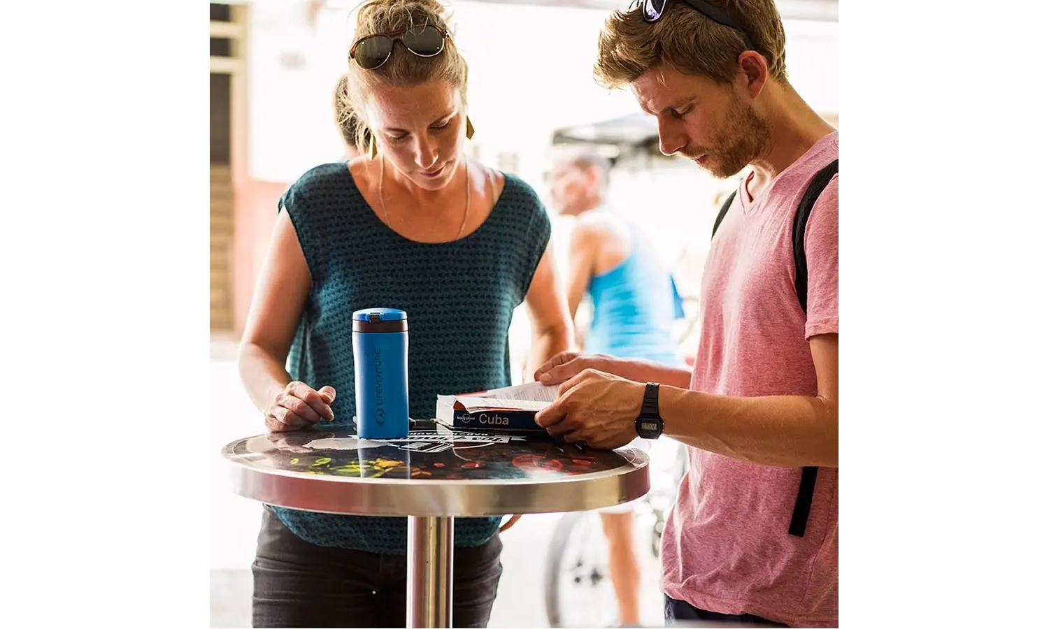 Термокружка Lifeventure Flip-Top Thermal Mug blue 2