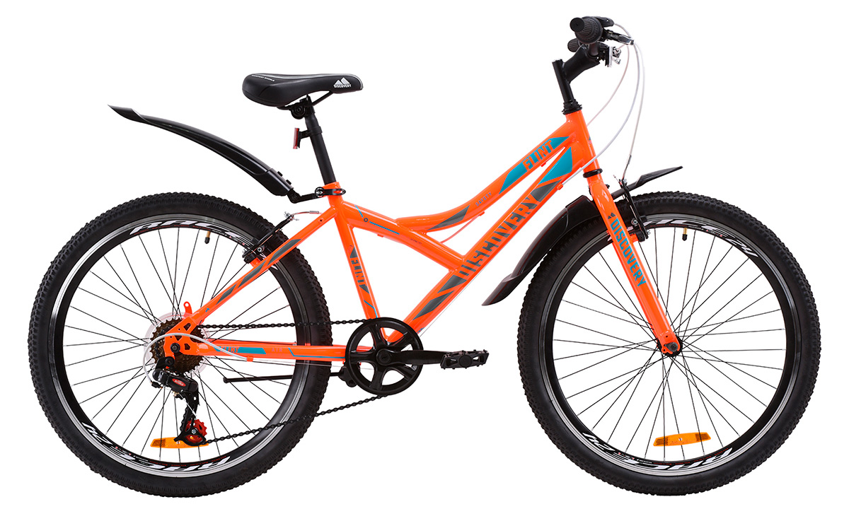 Фотография Велосипед Discovery 24" FLINT (2020) 2020 Оранжево-голубой