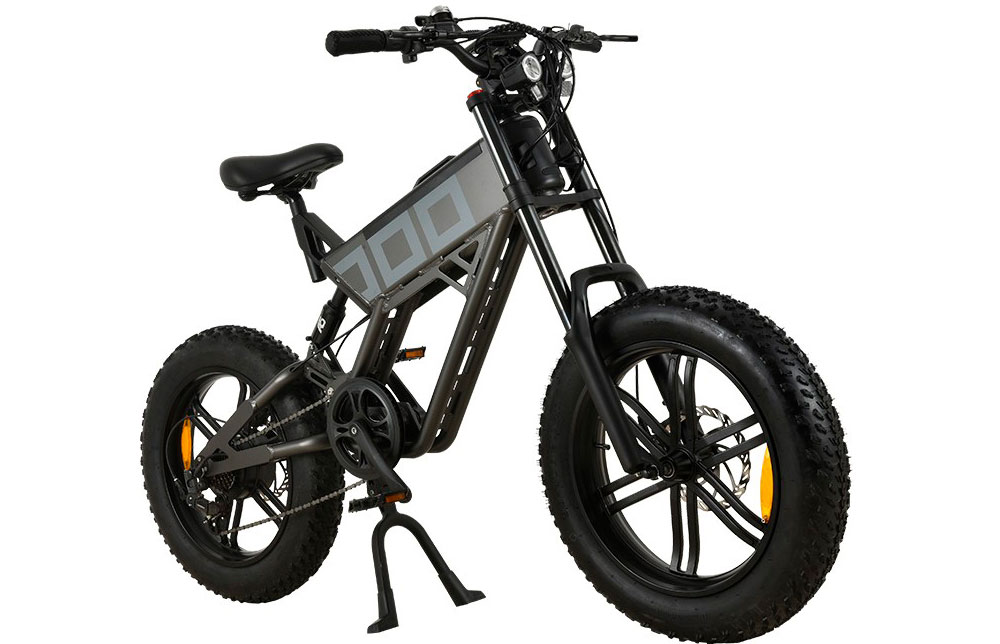 Фотографія Електровелосипед фетбайк KUGOO T-01, (500 Вт; 13 Ah; 48 В) 20х4", сірий 9