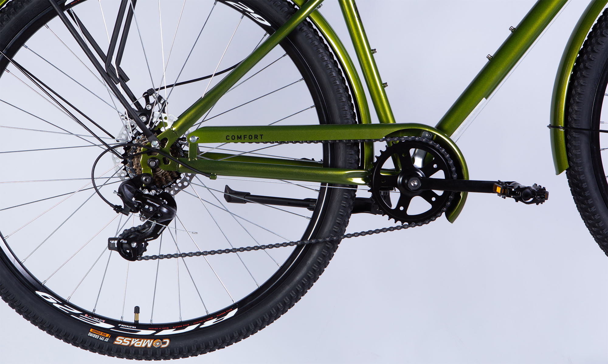 Велосипед Dorozhnik COMFORT MALE DD FR 28", размер L, рама-20", 2025, болотно-зеленый 6 Велосипед Dorozhnik COMFORT MALE DD FR 28", размер L, рама-20", 2025, болотно-зеленый 6