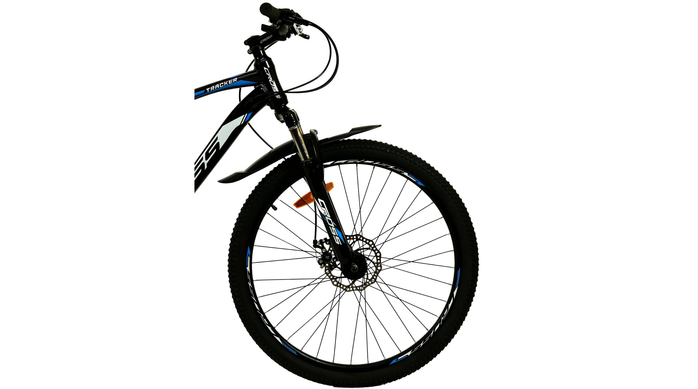 Велосипед CROSS Tracker 29", розмір M рама 18" (2023), Чорний-Синій 2 Велосипед CROSS Tracker 29", розмір M рама 18" (2023), Чорний-Синій 2