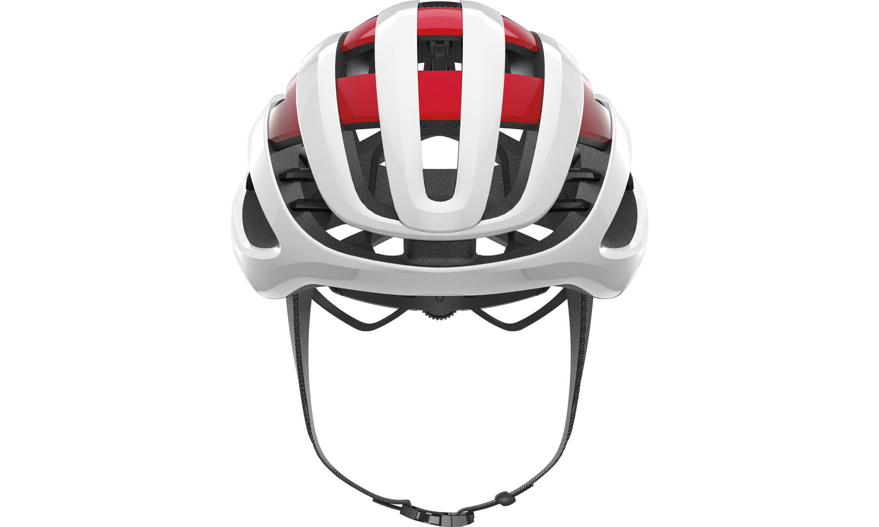 Велошолом спортивний ABUS AIRBREAKER White Red, розмір M (52-58 см) 3