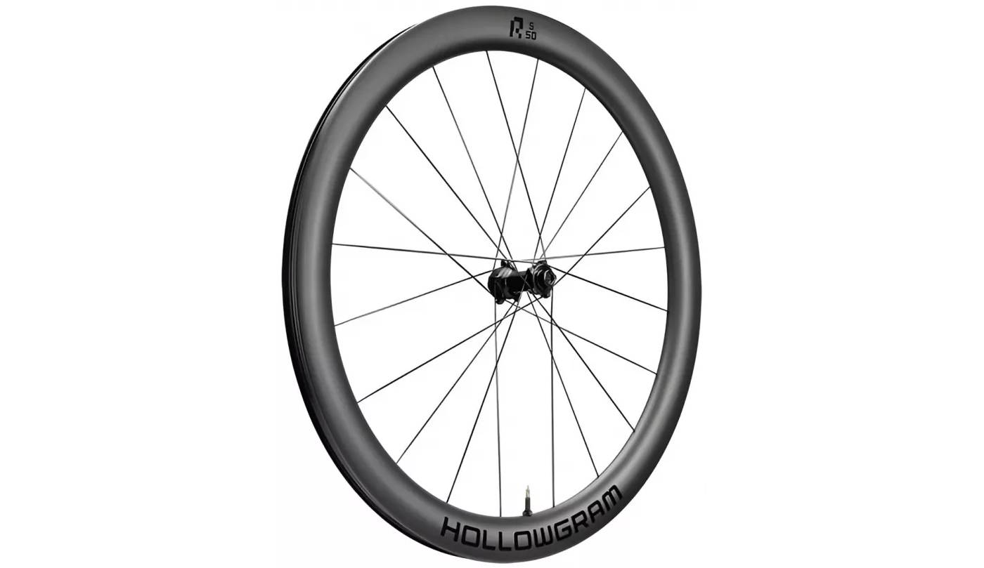 Фотография Колесо пер. 700C Cannondale Road HollowGram R-S 50,  карбоновый обод, втулка 100x12mm, CenterLock 3