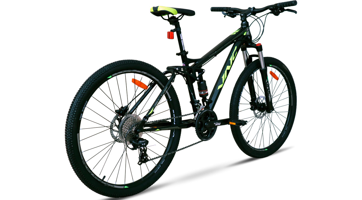 Фотографія Велосипед VNC HighRider A5 27,5" розмір М рама 17 2023 Чорно-зелений 2