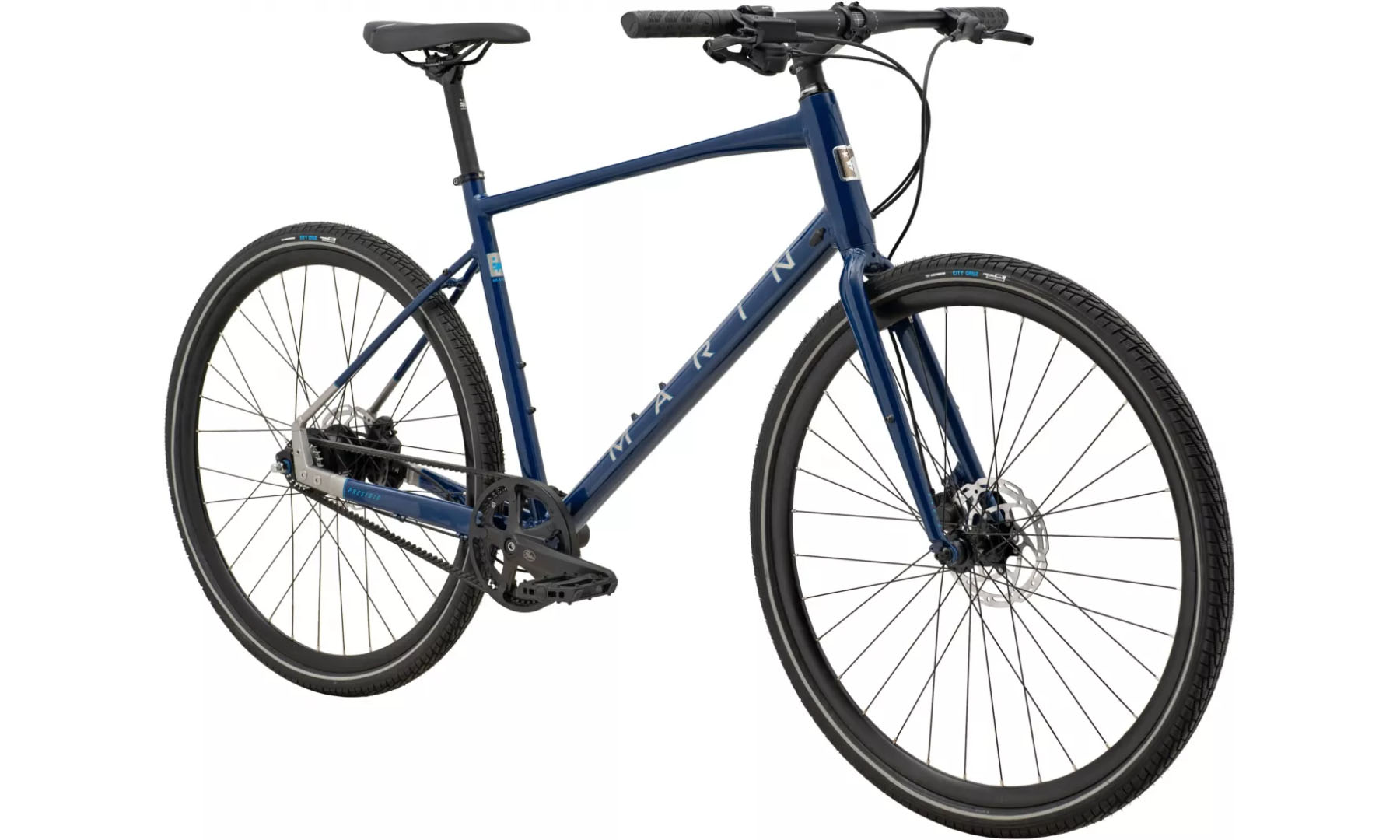 Велосипед 28" Marin Presidio 3 размер рамы M 2024 Gloss Navy/Dark Silver/Silver Cyan 3