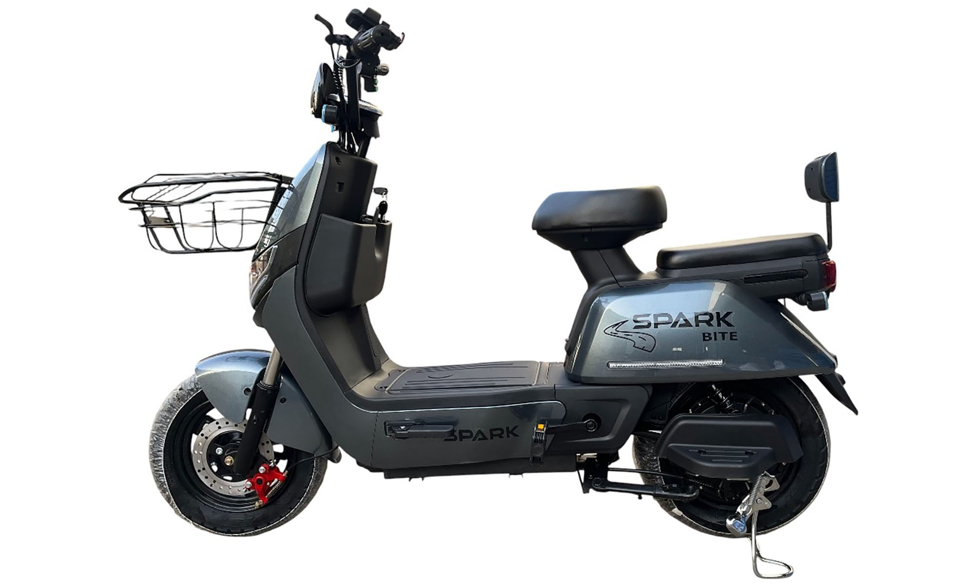 Велосипед с электромотором SPARK BITE 14", 60V/1000W/20Ah, год 2026, Серый 