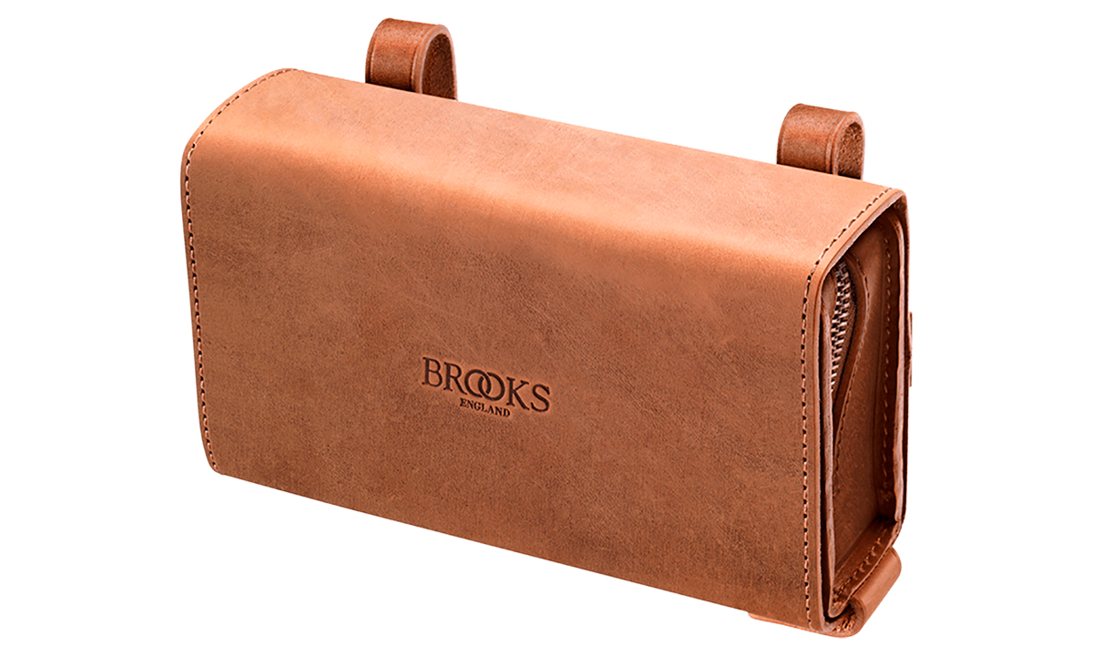 Фотография Сумка подседельная BROOKS D-Shaped Tool Bag, серо-коричневая