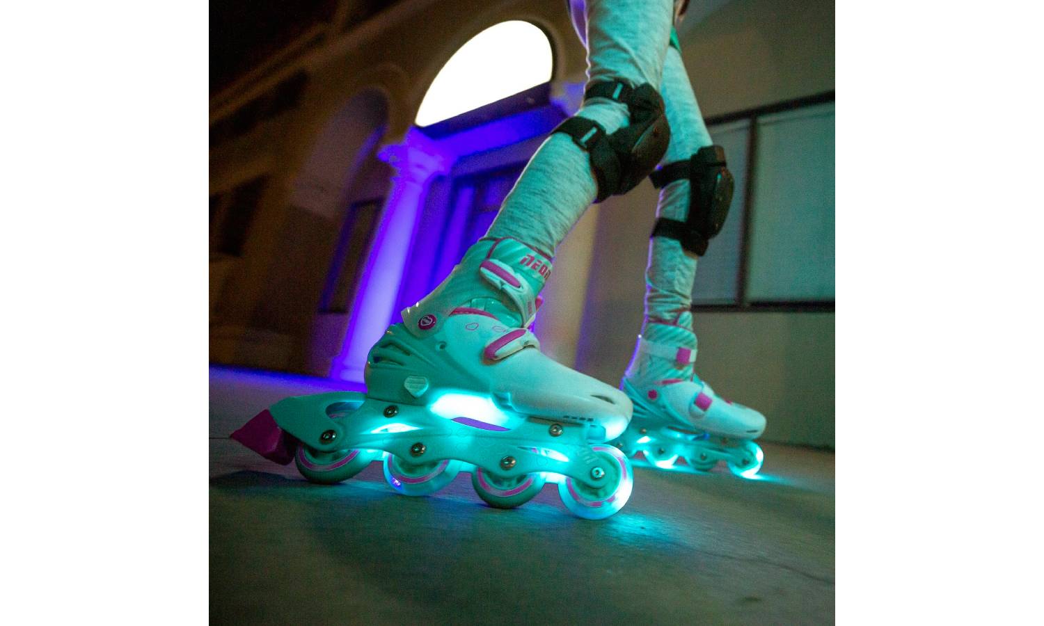 Роликовые коньки Neon Combo, размер 34-37, бирюзовый 7