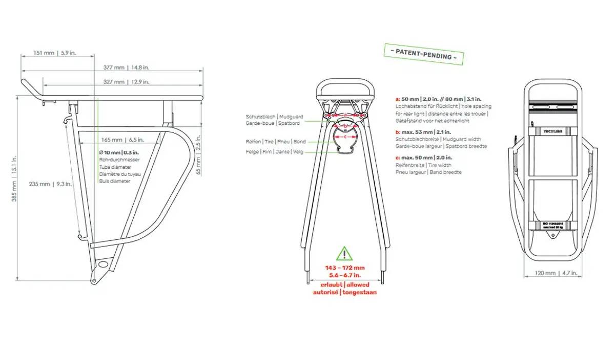 Велобагажник задний Racktime Tour-it 26/28" 2