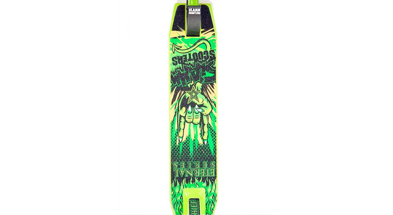 Самокат трюковый Slamm Mischief Eternal Demon SL407, Зеленый 3