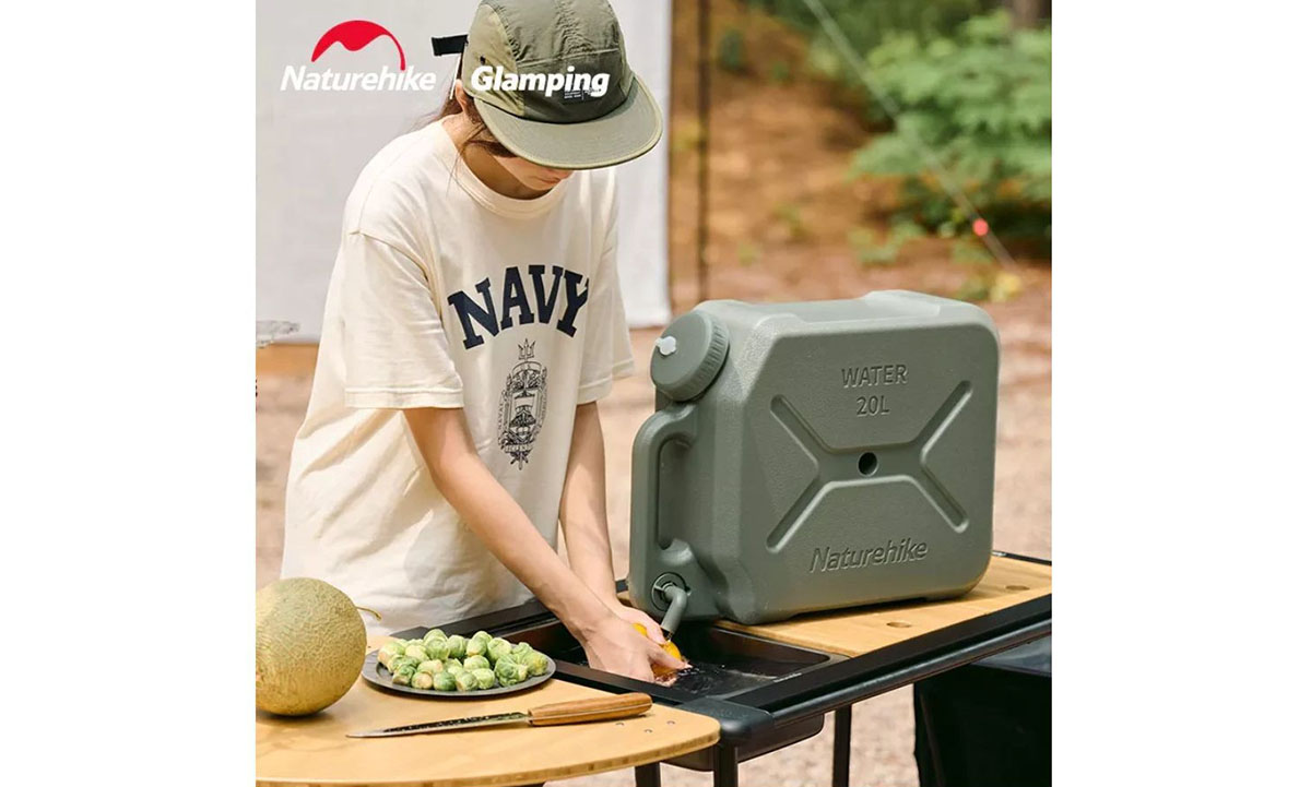 Канистра для воды Naturehike CNH22CJ018, 20 литров, темно-зеленая 6