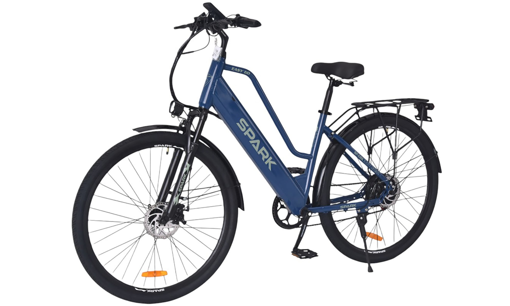 Велосипед с электромотором SPARK E-CITY EASY G0 28", размер M, рама 18", 48V/500W/12,5Ah, год 2026, синий 4