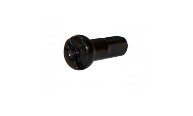 Фотография Ниппель для спиц Pillar PB 14, 14G, 12 мм латунный (144шт в упаковке), черный
