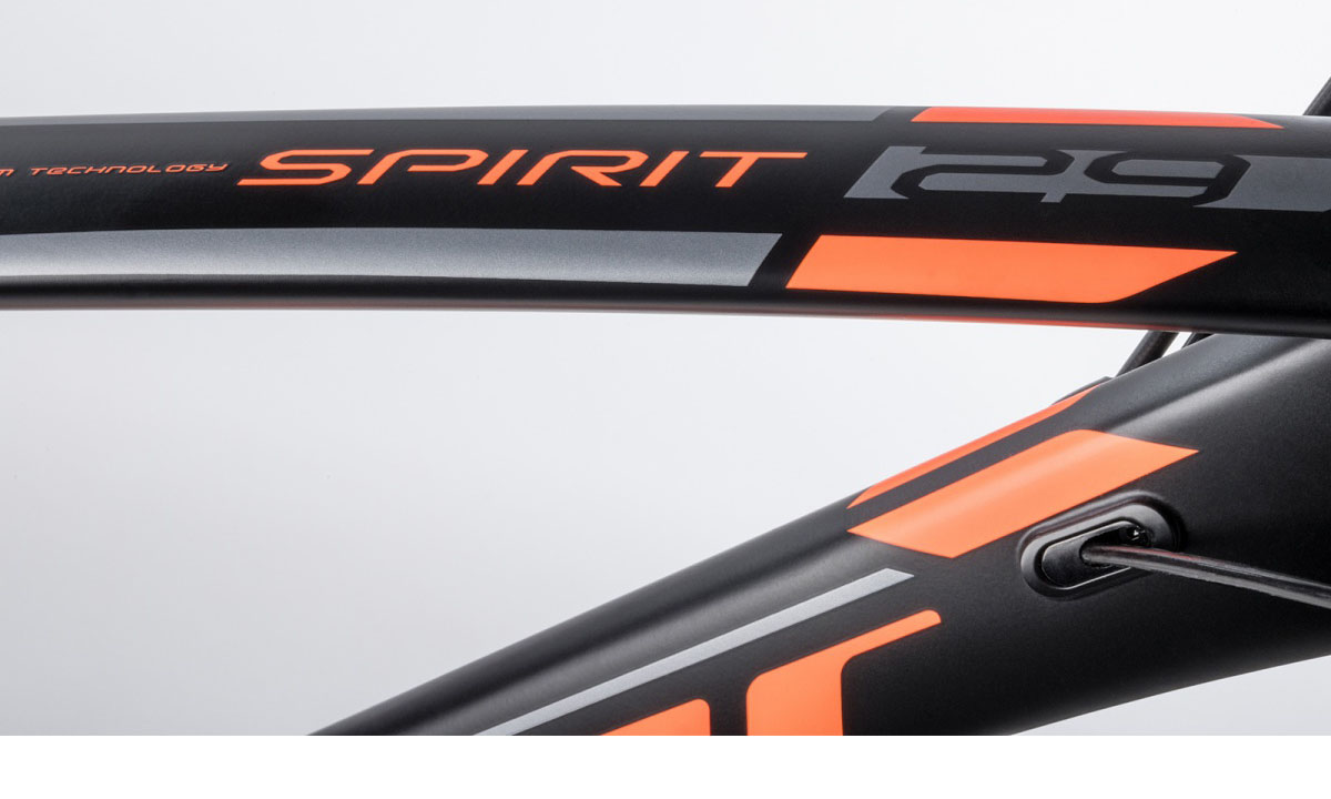 Фотография Велосипед AUTHOR (2023) Spirit 29", рама 17", цвет-черный (оранжевый) // черный 3