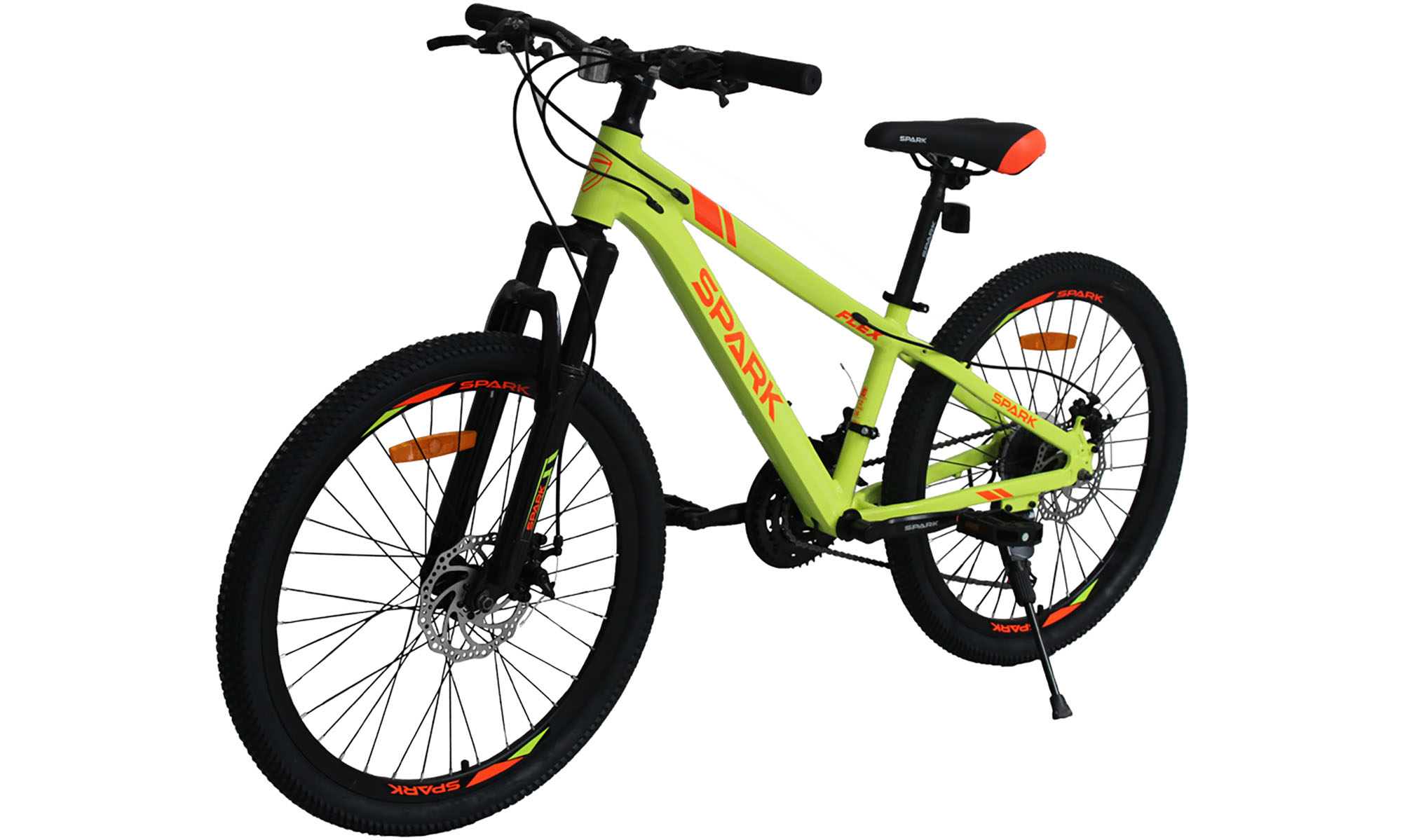 Велосипед SPARK FLEX 24", розмір XXS, рама 12", рік 2026, неоново жовтий 3 Велосипед SPARK FLEX 24", розмір XXS, рама 12", рік 2026, неоново жовтий 3