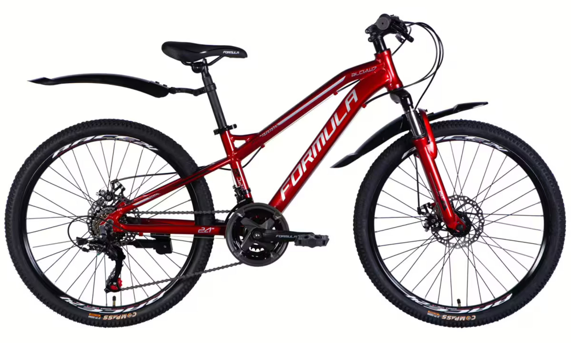 Велосипед Formula BLACKWOOD DD FR 24", размер XS, рама 12,5", год 2026, красный Велосипед Formula BLACKWOOD DD FR 24", размер XS, рама 12,5", год 2026, красный