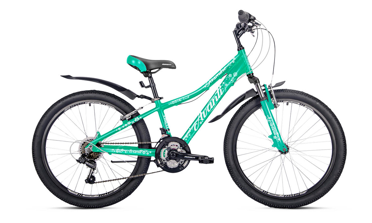 Велосипед Avanti JASMINE 24" (2021) 2021 Бело-зеленый