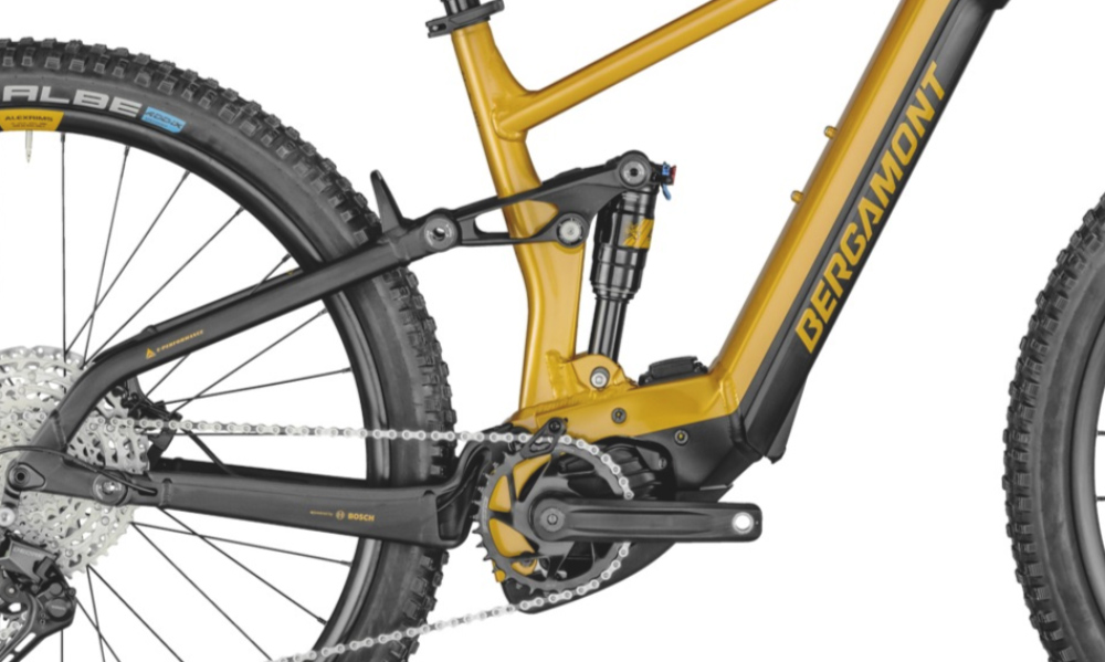 Фотография Велосипед Bergamont E-Contrail Pro 29" (2021) 2021 Желто-черный 6