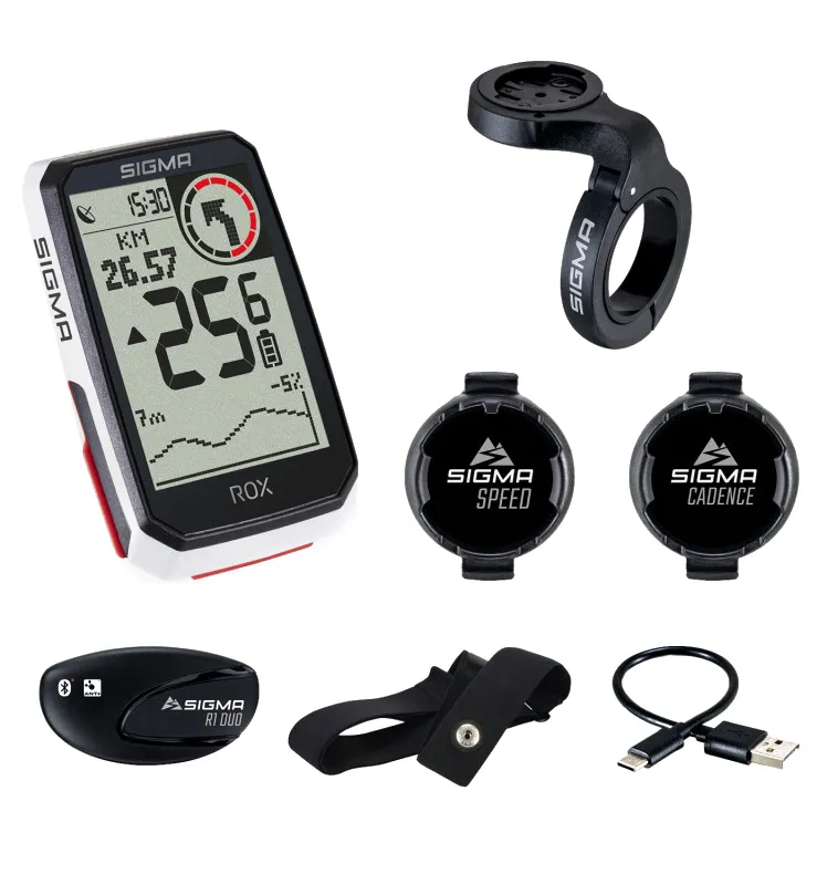 Велокомп'ютер ROX 4.0 Sensor Set Sigma Sport Білий 2