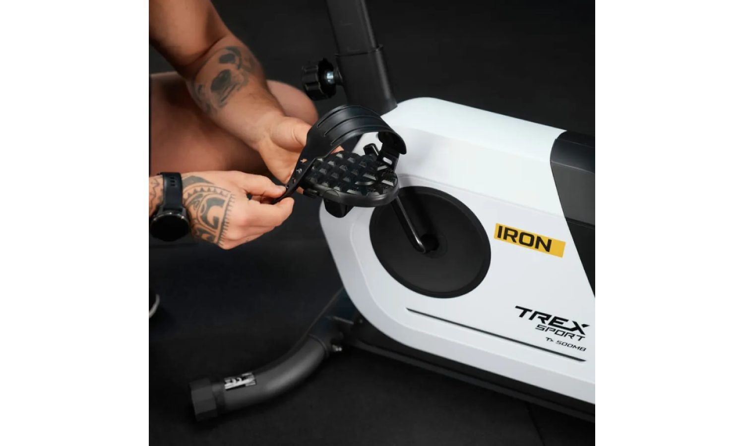 Велотренажер Trex Sport TX-500MB IRON магнитный белый 6