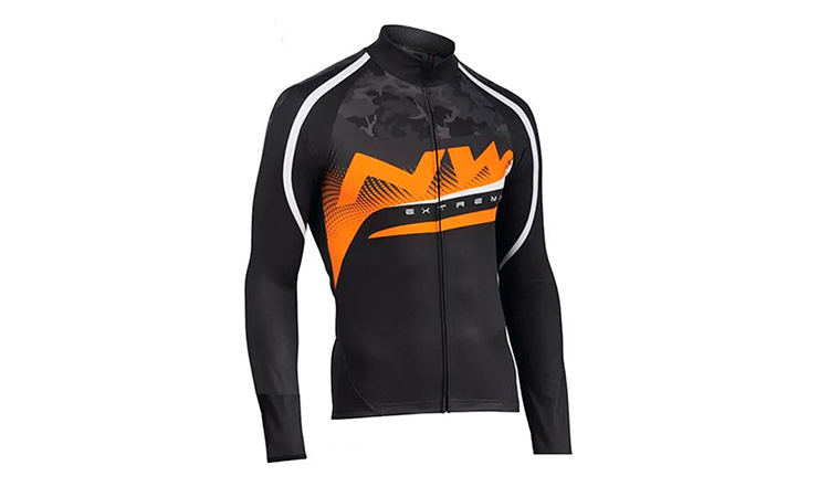 Велоджерси утеплённая Cycling Northwave v6, с флисом, 2XL, черная 2