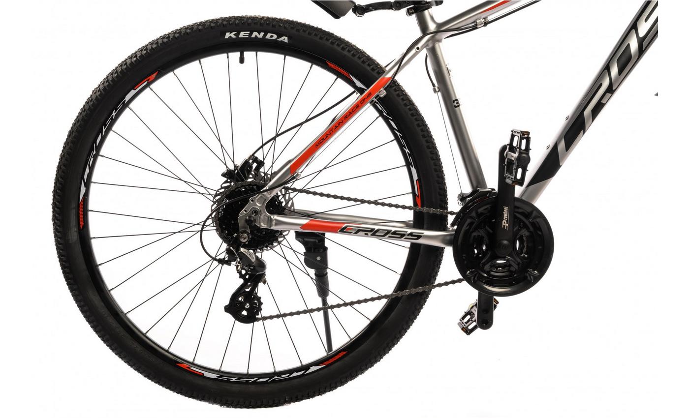 Фотографія Велосипед Cross Egoist V1.0 29" розмір М рама 18 2022 Сірий-Червоний 4