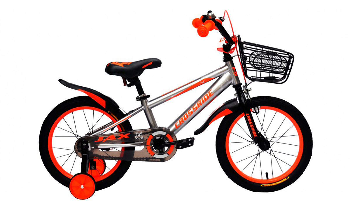 Фотография Велосипед CROSSRIDE JAX 16"  Серо-оранжевый