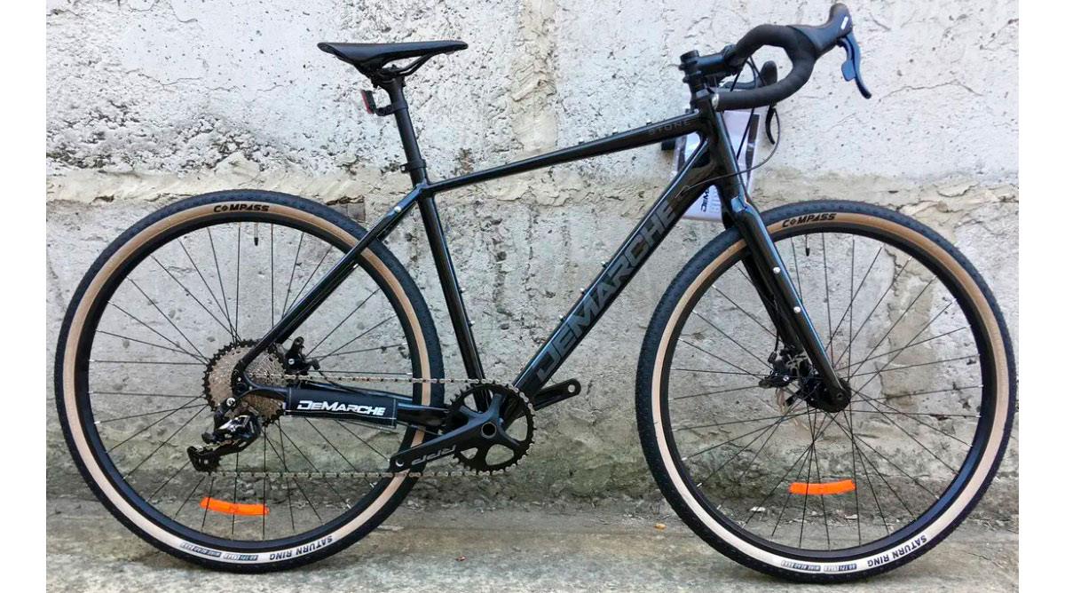Фотография Велосипед DeMARCHE Gravel Stone 1х11 28" размер L 2022 Черный