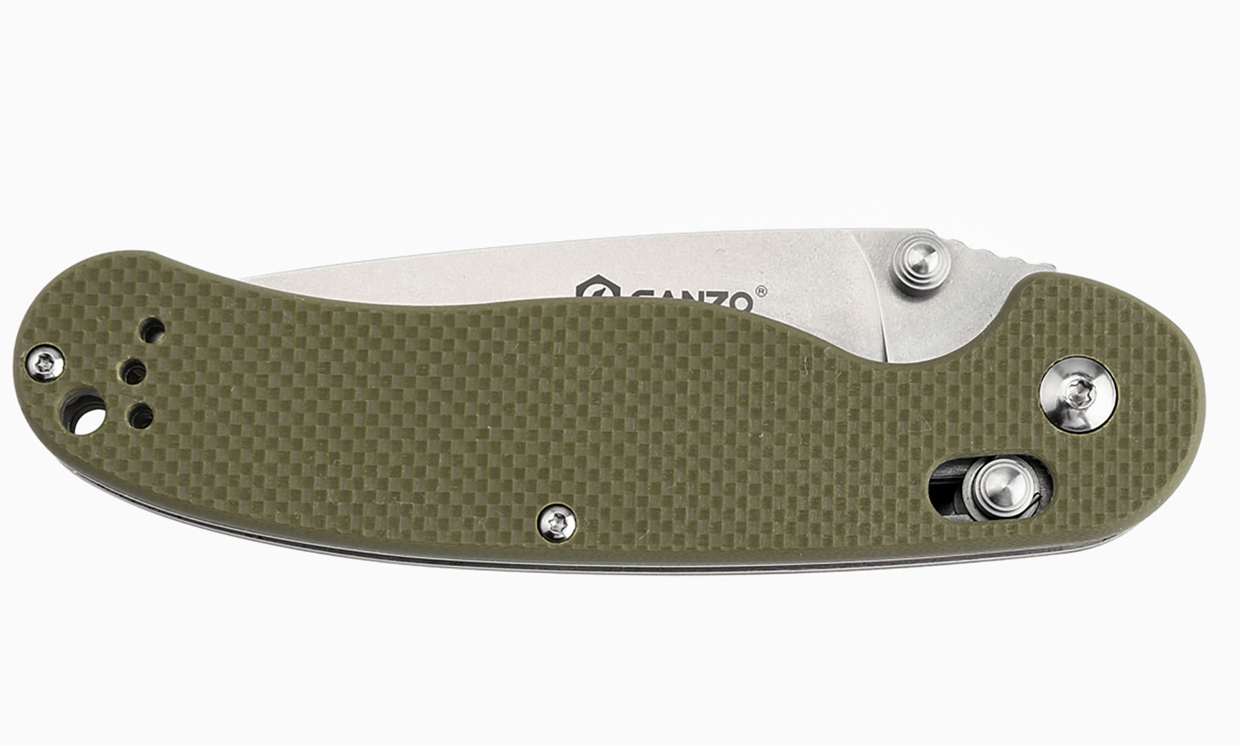 Нож складной Ganzo D727M-GR зеленый (D2 сталь) 2 Нож складной Ganzo D727M-GR зеленый (D2 сталь) 2