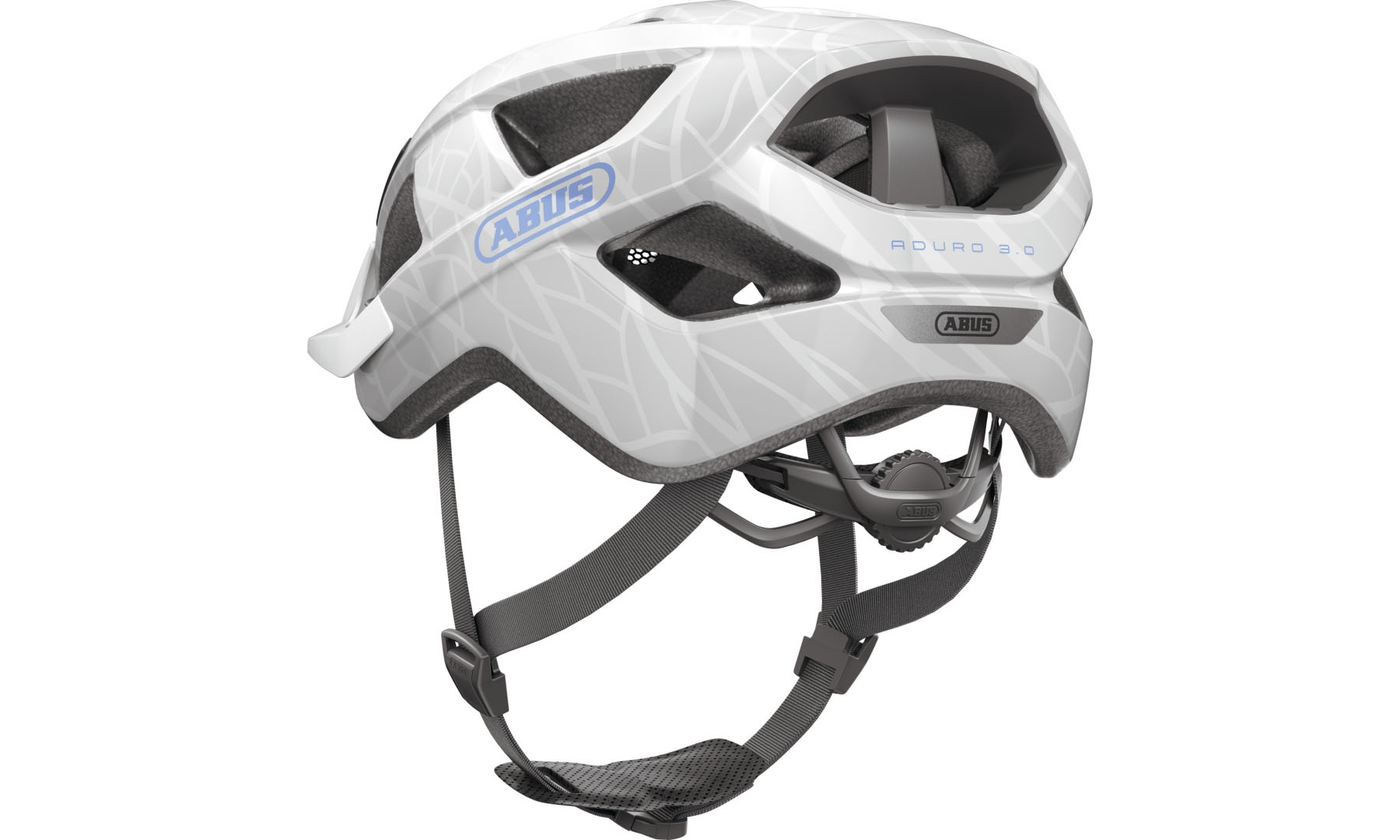 Велошлем ABUS ADURO 3.0 white art, размер M (52-58 см), белый 3