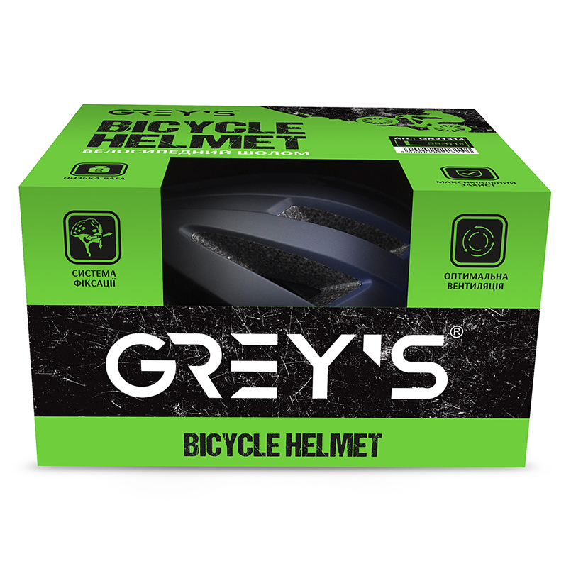 Велосипедний шолом Grey's розмір M (54-58 см), Чорно-синій 2