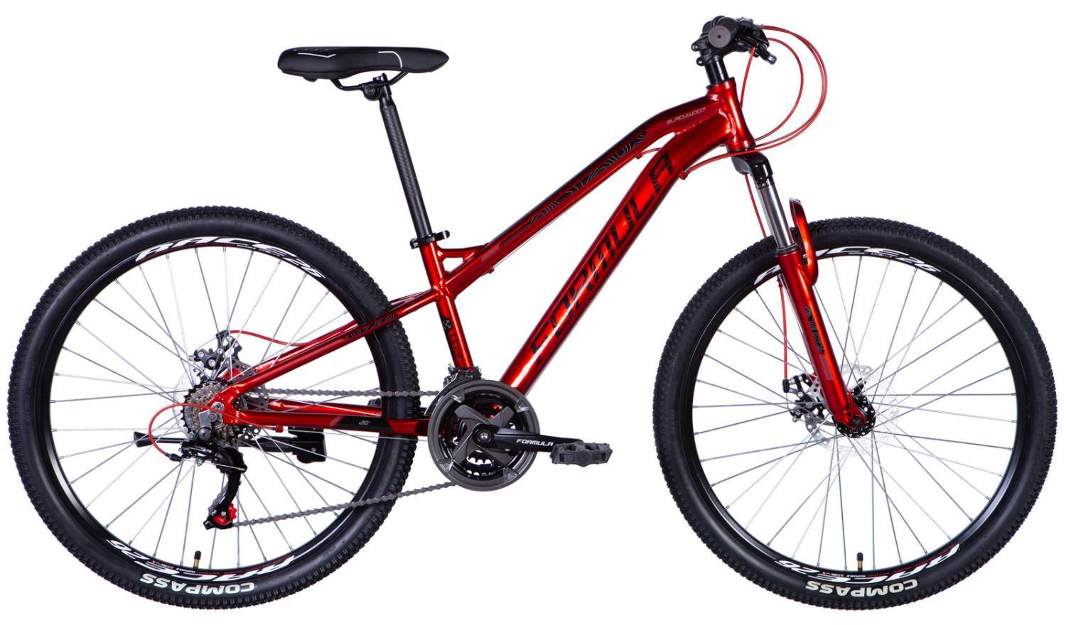 Фотография Велосипед Formula BLACKWOOD AM DD 26" размер XS рама 13" 2024 Красный