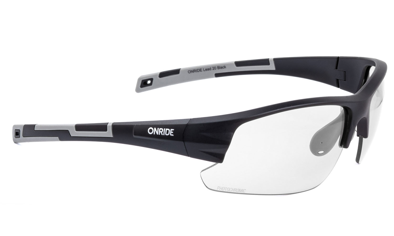 Фотография Очки ONRIDE Lead 30 матово черные с линзами Photochromic clear to grey (84-25%) 