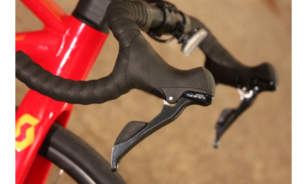 Велосипед шоссейный Scott Speedster 30 28" размер M рама 54 см (CN) красный 5 Велосипед шоссейный Scott Speedster 30 28" размер M рама 54 см (CN) красный 5