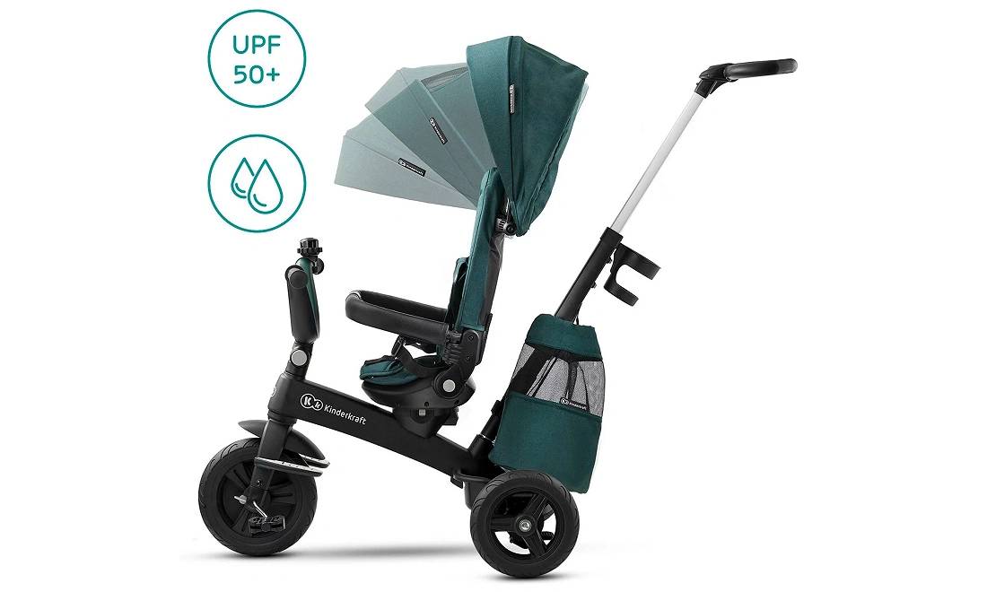Трехколесный велосипед Kinderkraft Easytwist Midnight Green 7