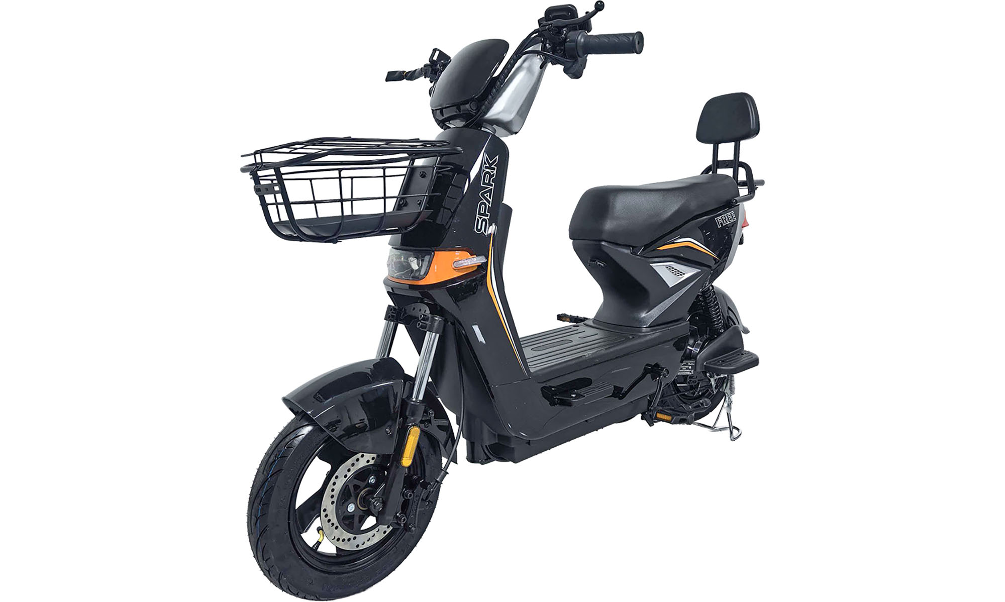 Велосипед с электромотором SPARK FREE 14", размер универсальный, год 2026, 60V/1000W/25Ah, черный 2