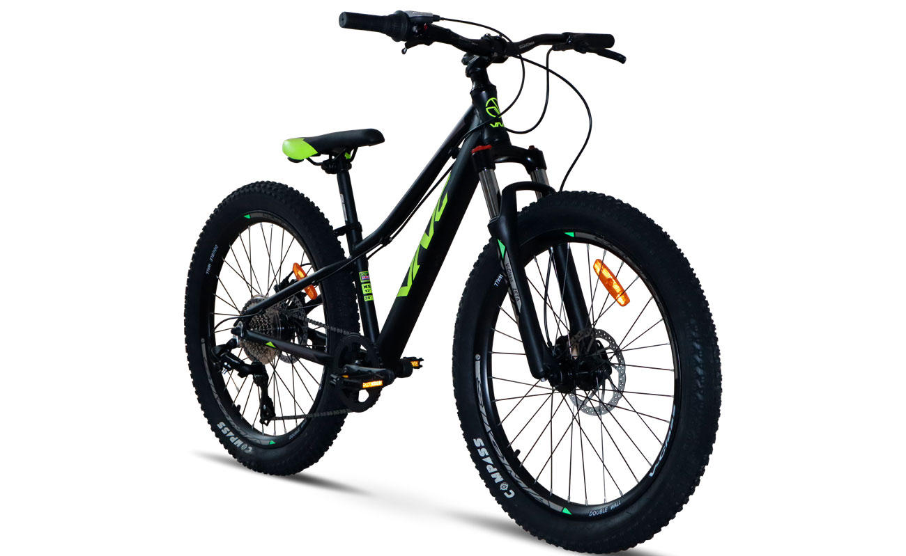 Фотографія Велосипед VNC Blaster A5 24" розмір XXS 2023 Чорно-зелений 3