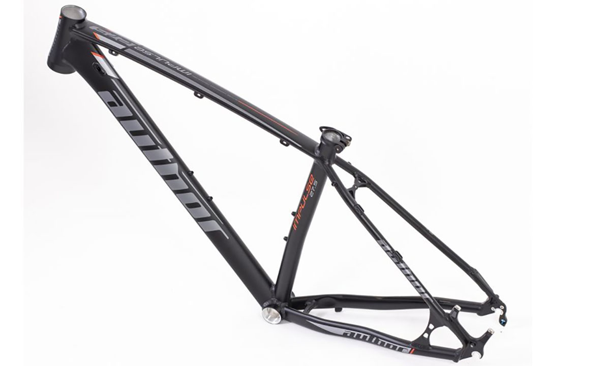 РАМА AUTHOR (2022) Impulse II 27.5", рама 15", колір-чорний (сріблястий) // чорний 2