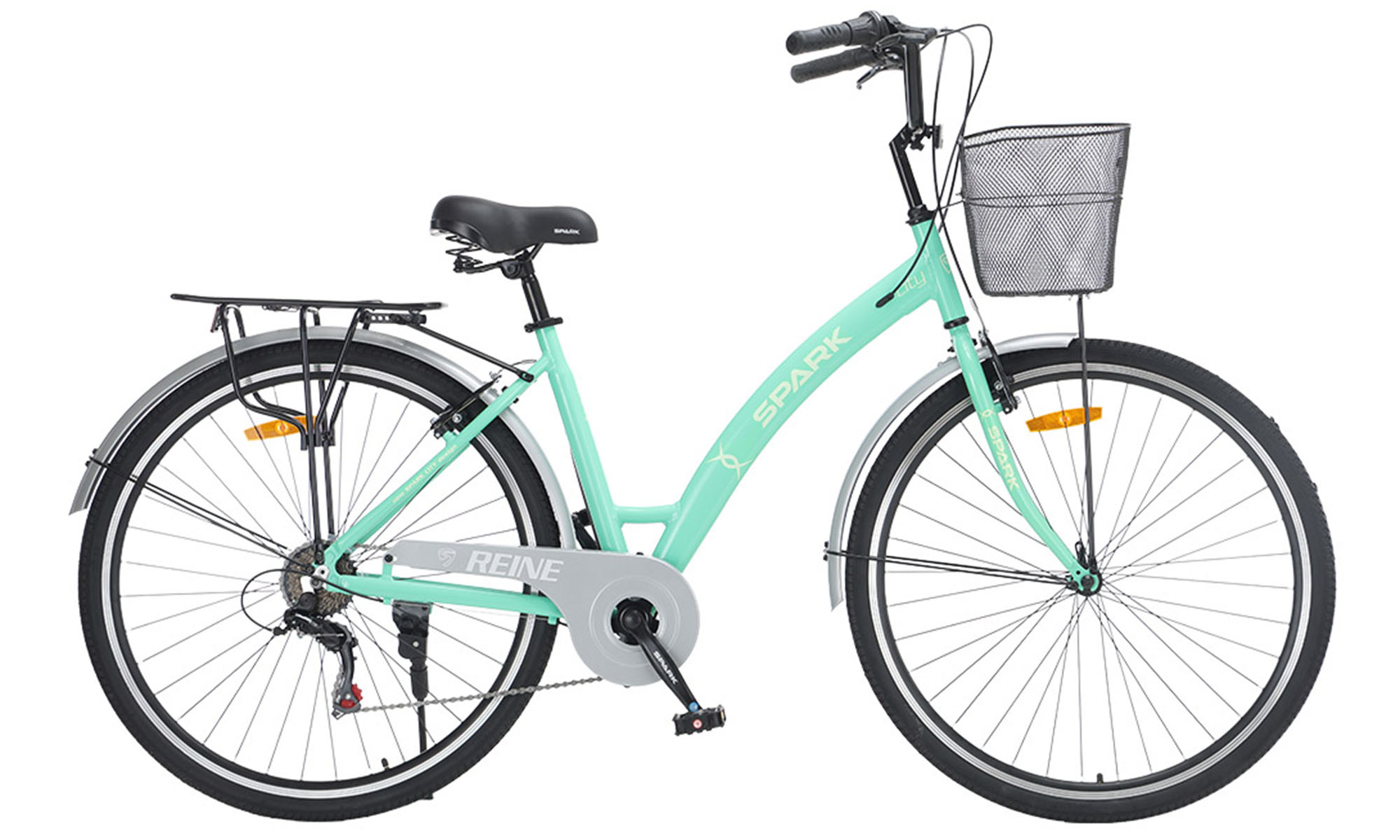 Велосипед SPARK CITY REINE 28", размер L, рама 18", год 2026, мятный Велосипед SPARK CITY REINE 28", размер L, рама 18", год 2026, мятный