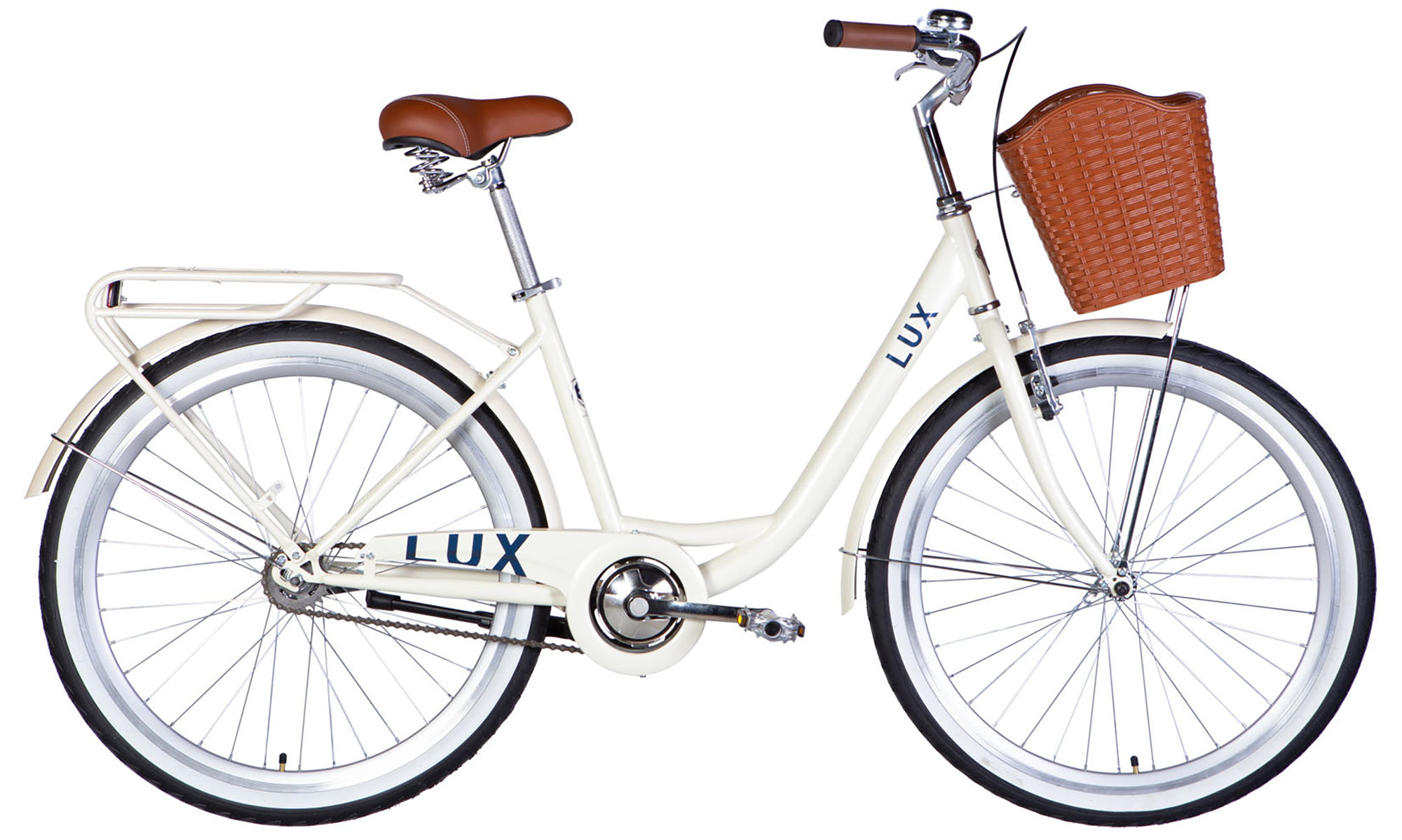 Велосипед Dorozhnik LUX Velosteel 26", размер M, рама-17", год 2026, слоновая кость 