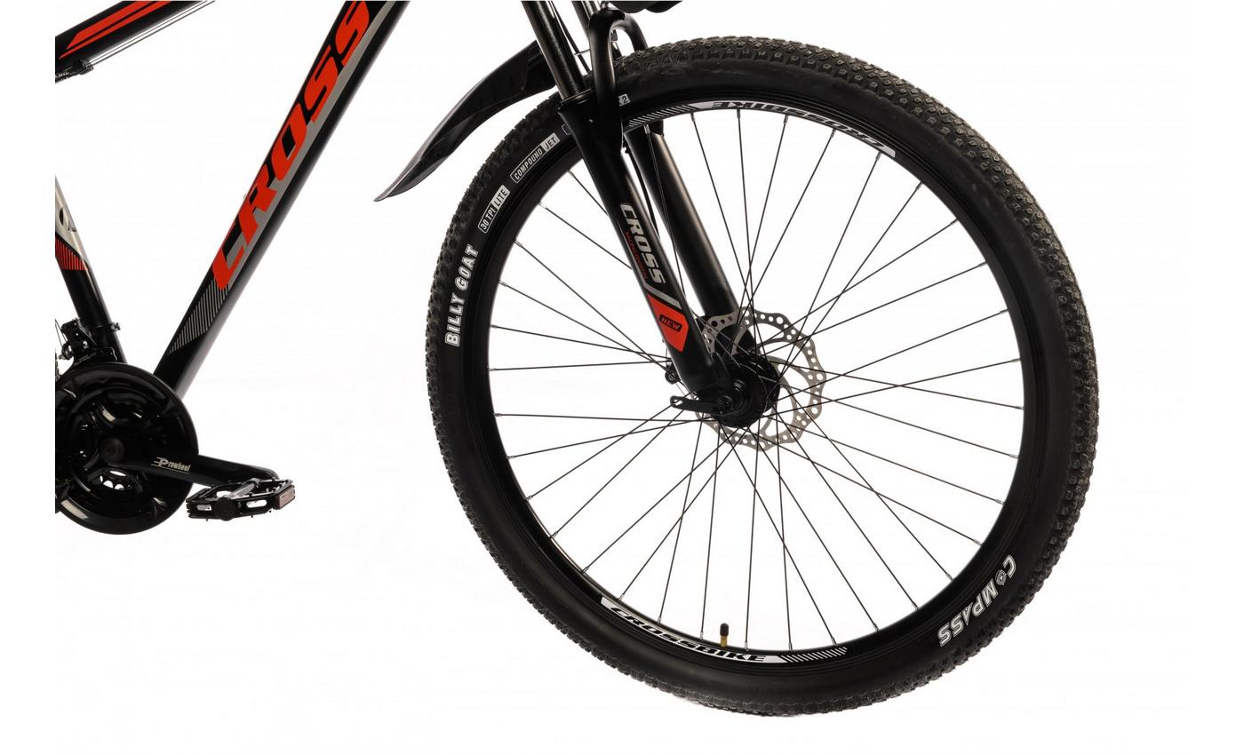 Велосипед Cross XC2721 27" розмір М рама 18 2022 Чорний-Червоний 2