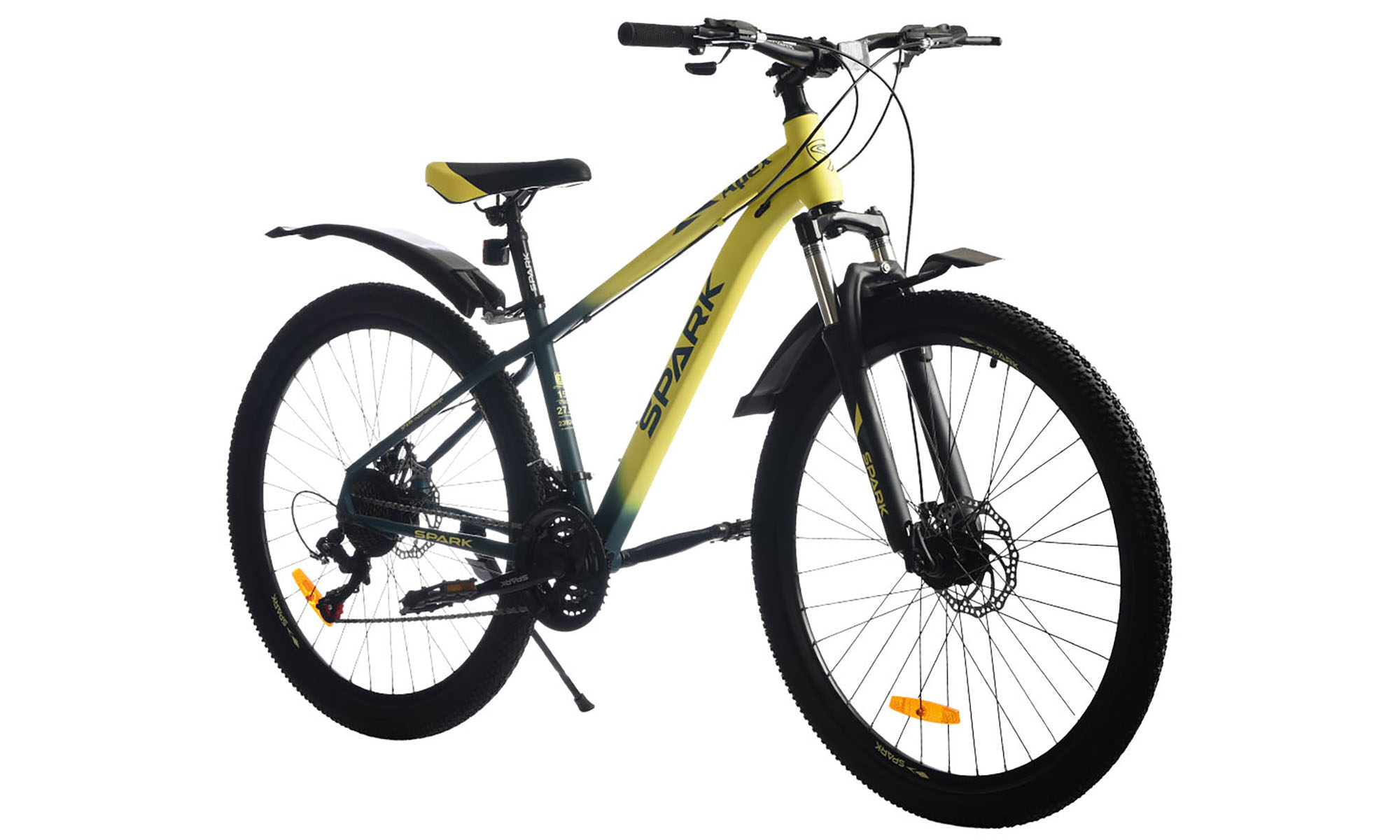 Велосипед SPARK APEX 27,5", размер S, рама 15", год 2026, желтый с зеленым 5
