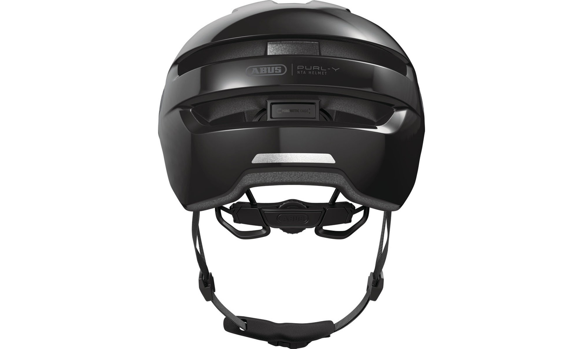 Велошлем ABUS PURL-Y shiny black, размер M (54-58 см), черный 5