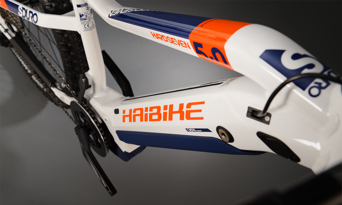 Электровелосипед Haibike SDURO HardSeven 5.0 27,5" (2020) 2020 Бело-оранжевый 7