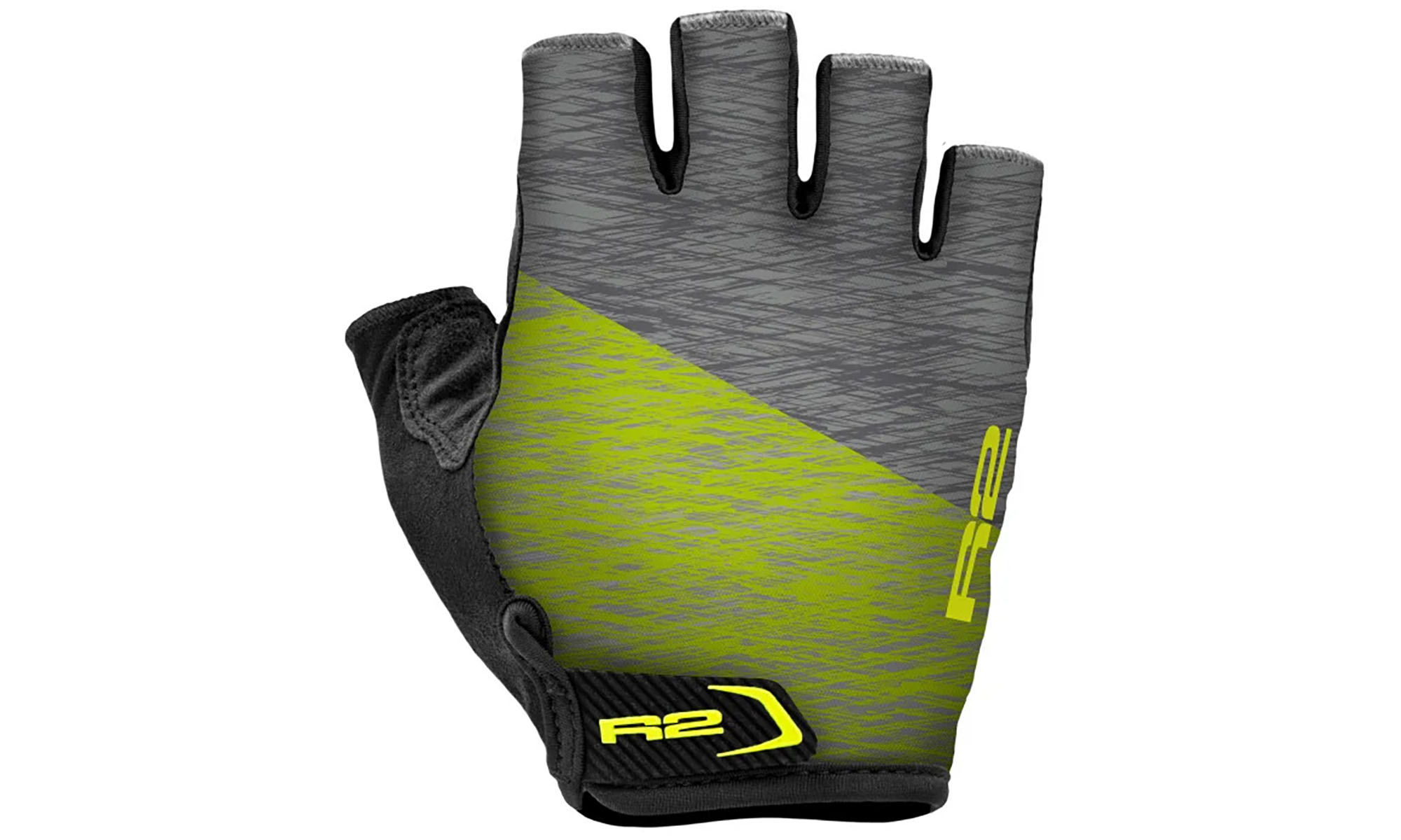 Рукавички R2 Spike колір сірий/неоново жовтий розмір L 