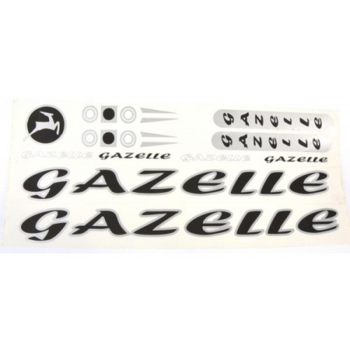 Фотографія Gazelle наклейка на раму велосипеда чорний