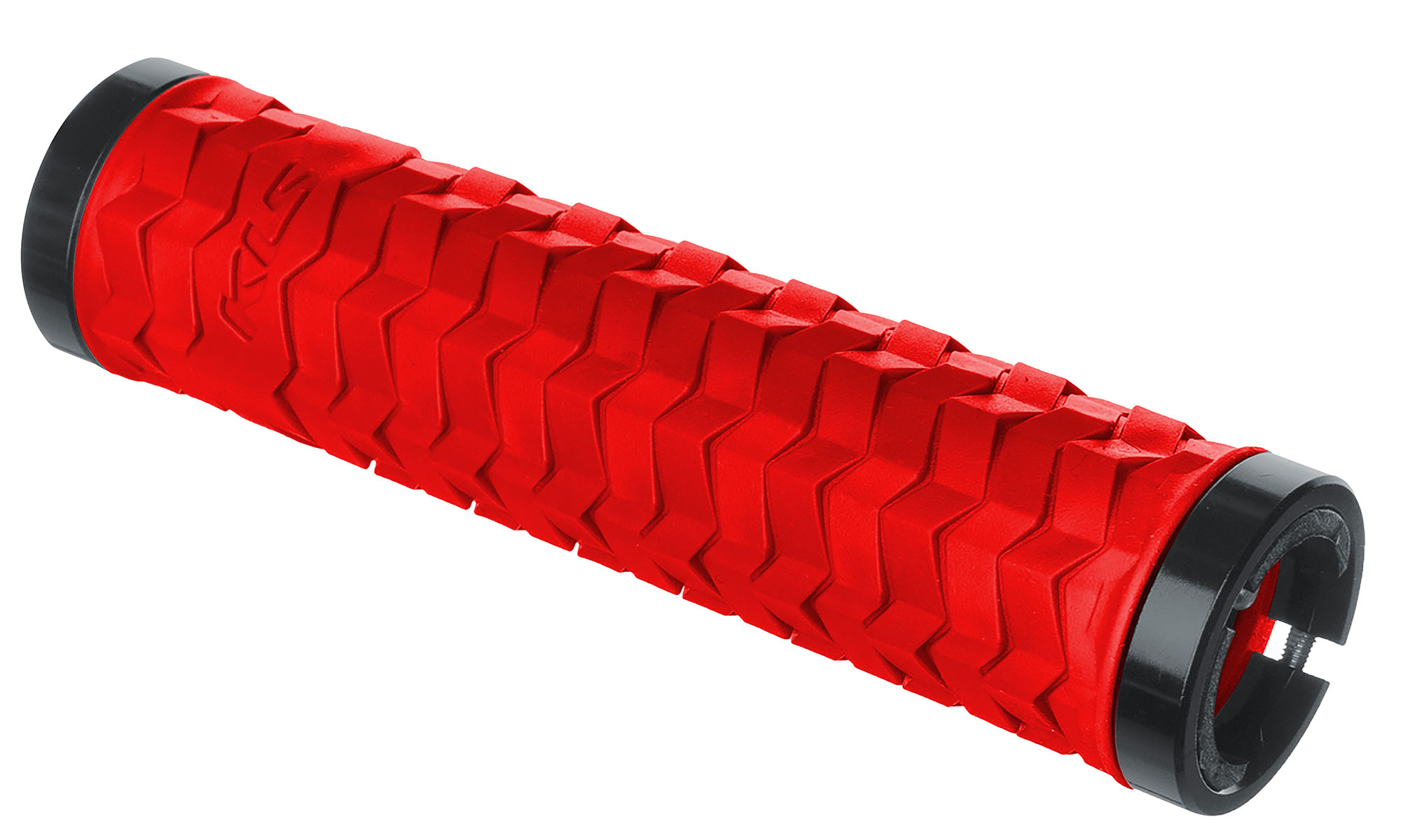 Ручки на руль с двумя замками KLS Poison Double LockOn красный 