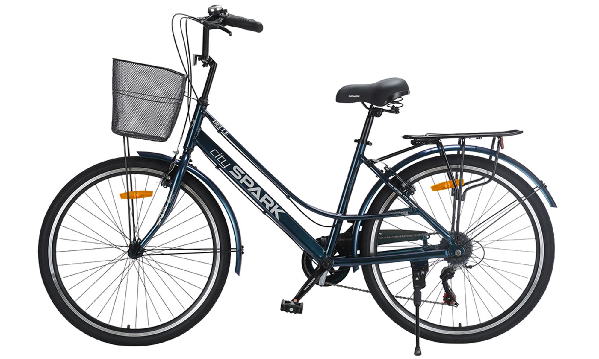 Велосипед SPARK CITY BELLE 26", размер M, рама 17", год 2026, темно-синий 2